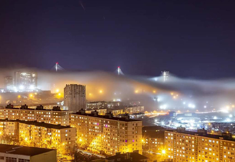 ウラジオストク3月末の夜の写真2